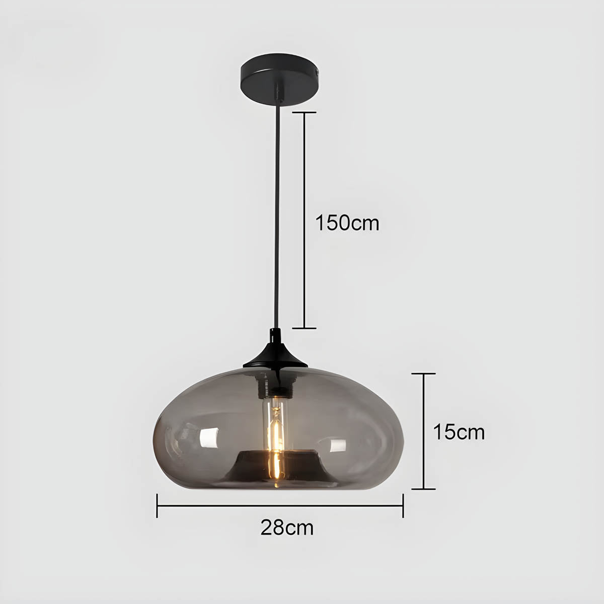 Verona Hand-Blown Glass Pendant Ceiling Light - Styyler