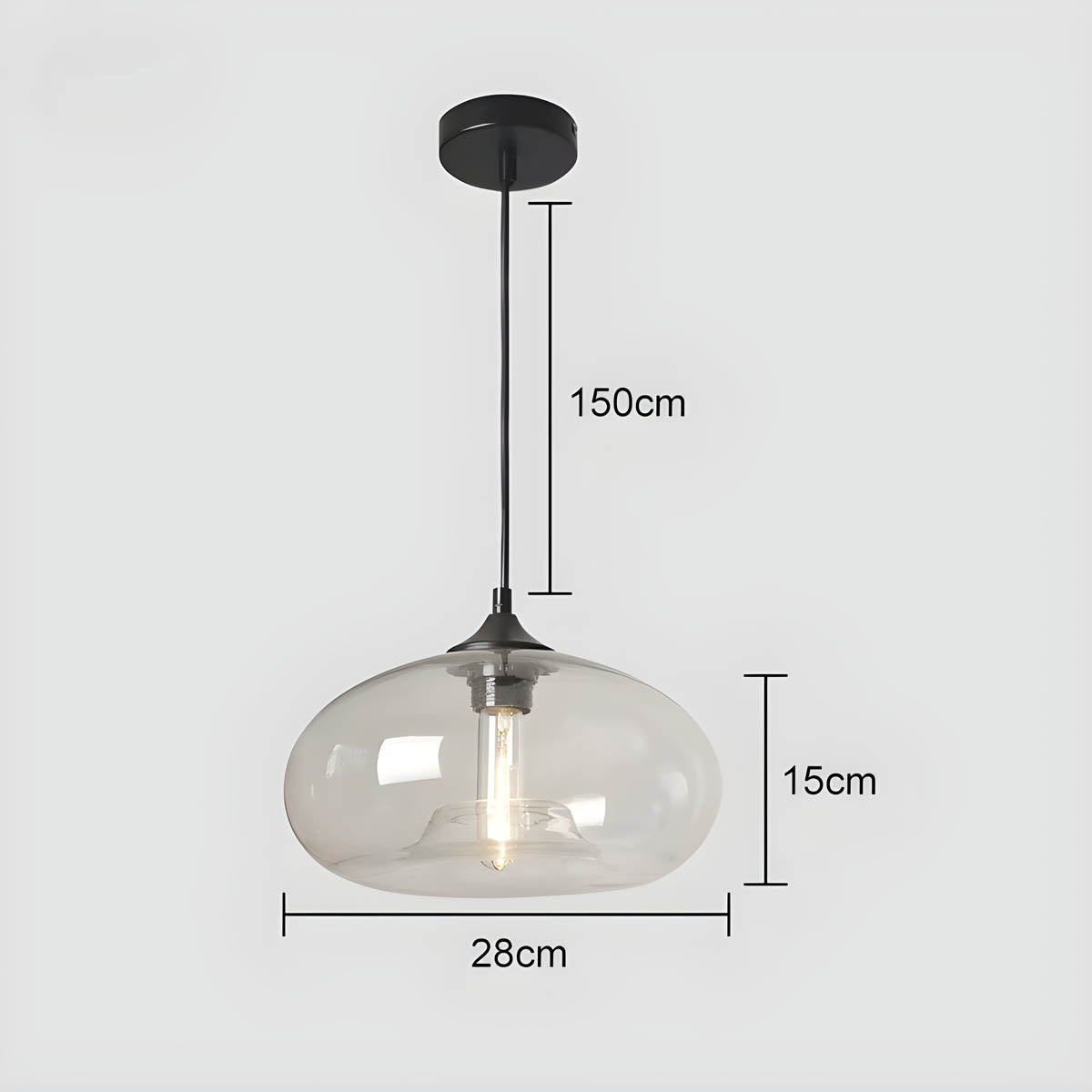 Verona Hand-Blown Glass Pendant Ceiling Light - Styyler