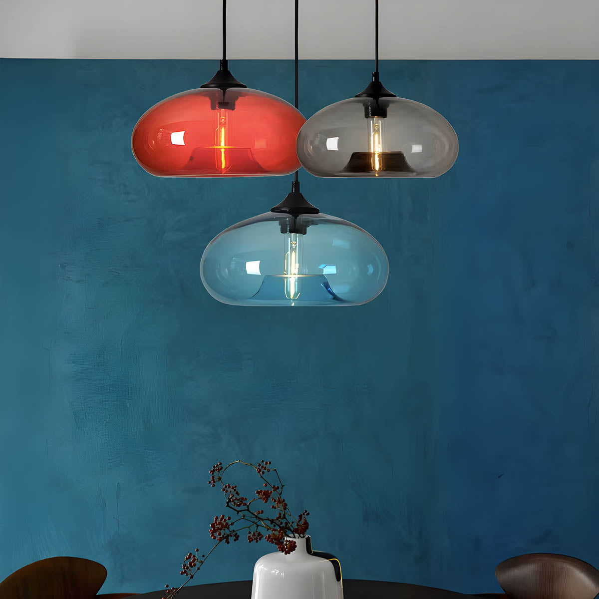Verona Hand-Blown Glass Pendant Ceiling Light - Styyler