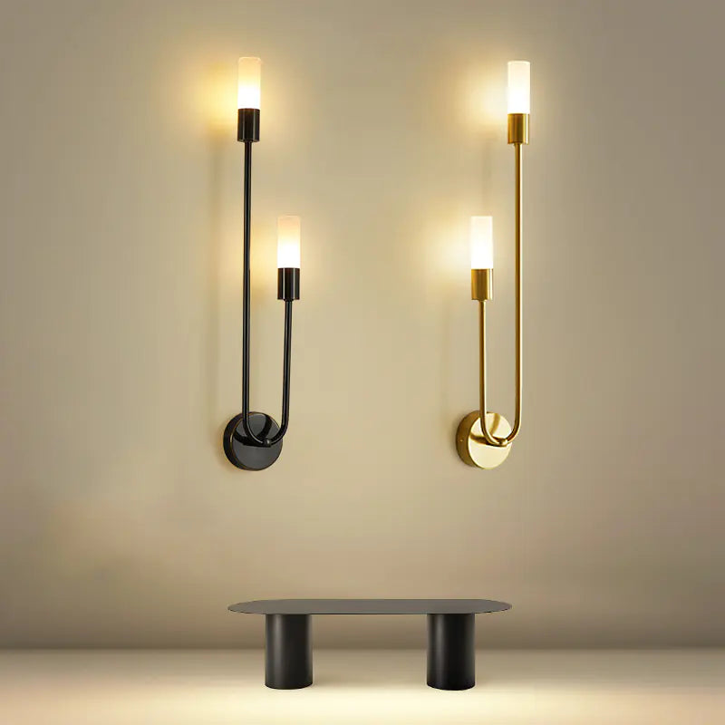 LUXIA Nordic Wall Light | Gold Minimalist LED Sconce for Modern Interiors