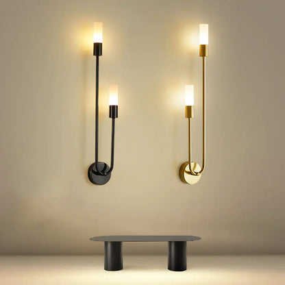 LUXIA Nordic Wall Light | Gold Minimalist LED Sconce for Modern Interiors