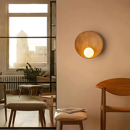 Japandi-Style Resin Wall Light – Minimalist Wall Lamp for Modern Interiors, Serene Ambiance Sconce-4