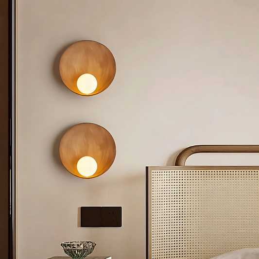 Japandi-Style Resin Wall Light – Minimalist Wall Lamp for Modern Interiors, Serene Ambiance Sconce-1