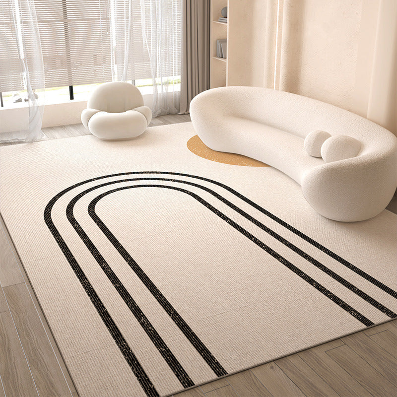 Japandi Stule Rug with minimal design