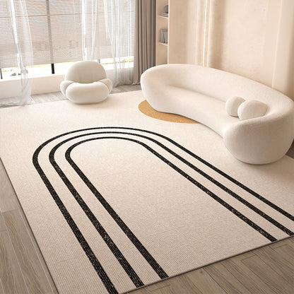 Japandi Stule Rug with minimal design
