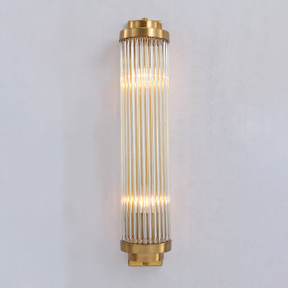 Liora Wall Sconce Light with Dual Crystal Heads in Elegant Gold Finish 2