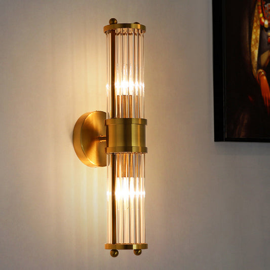 Luma Wall Lamp with Crystal Shades and Gold Finish 0