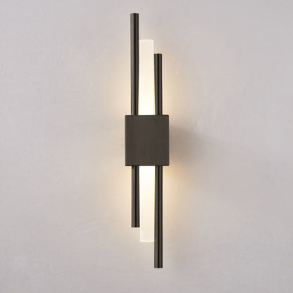 Luma Wall Light Sconce in Gold or Black with Acrylic Design and LED Illumination 1