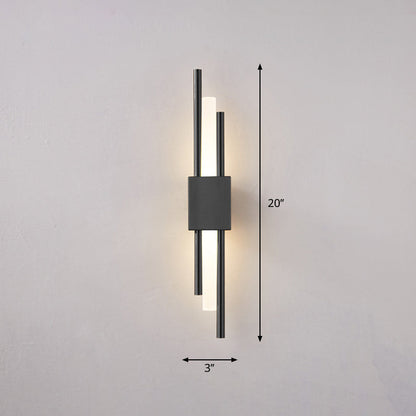 Luma Wall Light Sconce in Gold or Black with Acrylic Design and LED Illumination 4