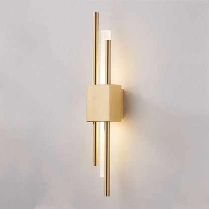 Luma Wall Light Sconce in Gold or Black with Acrylic Design and LED Illumination 7
