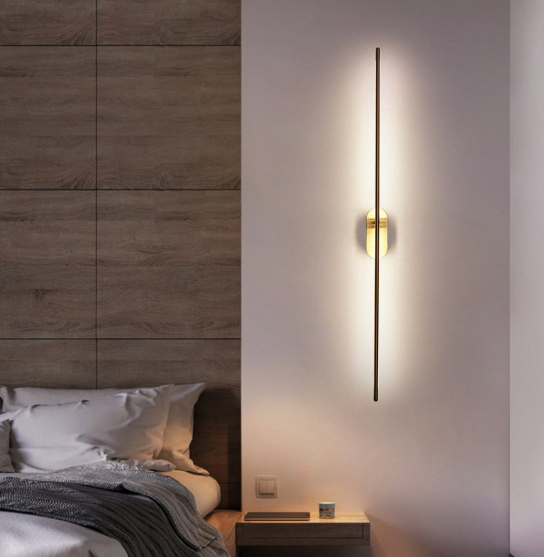 Luma Wall Sconce Light in Black and Brass with Adjustable Colour Temperature for Indoor Use 0