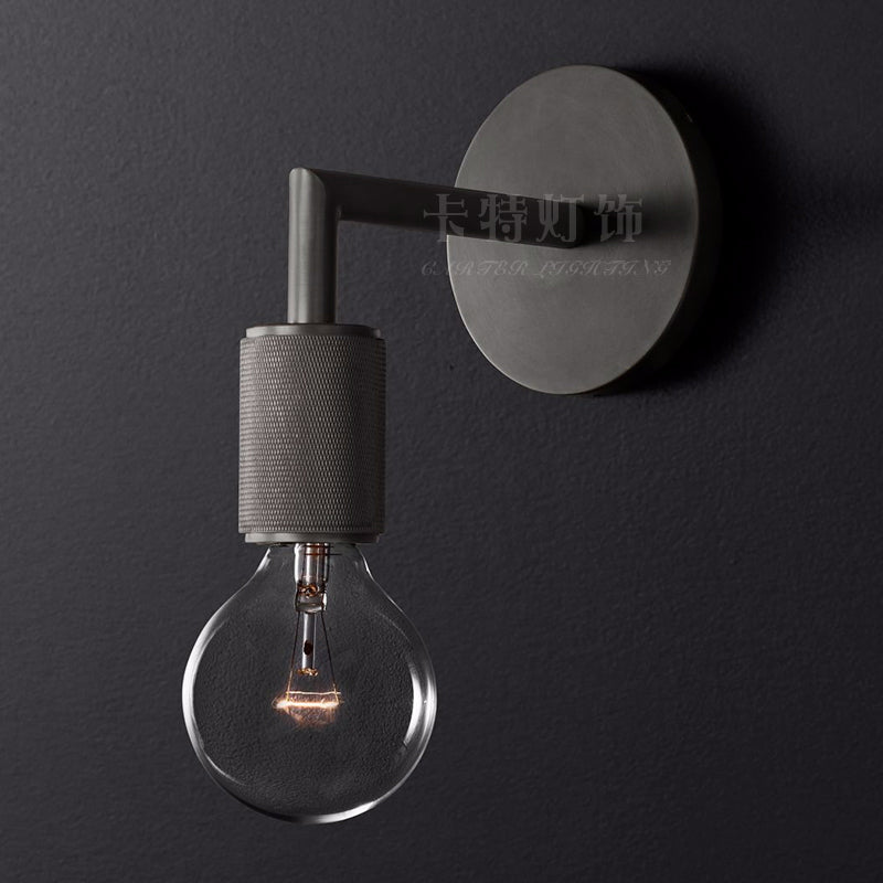 Luma Wall Sconce Lighting in Black with Minimalist Design and Durable Metal Construction 0