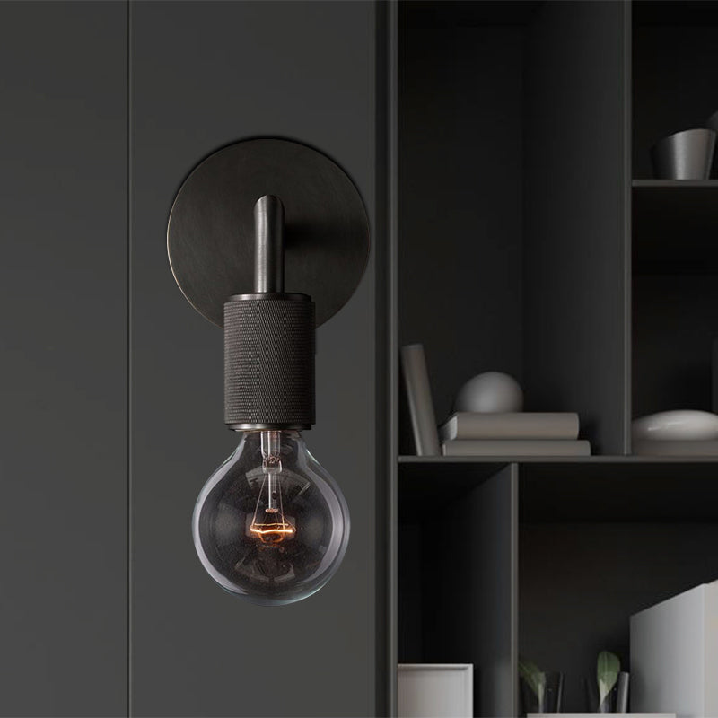 Luma Wall Sconce Lighting in Black with Minimalist Design and Durable Metal Construction 2