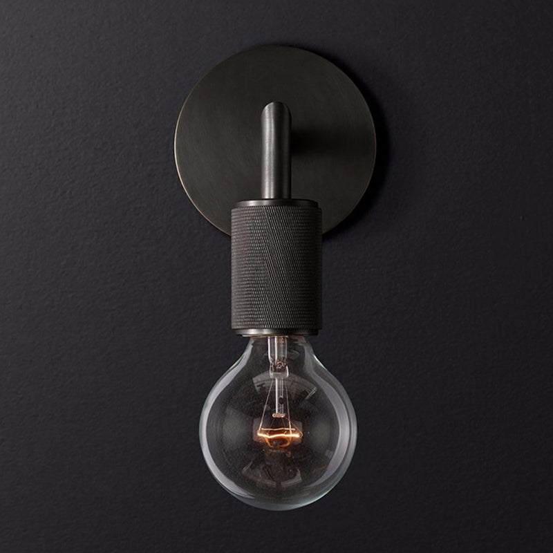 Luma Wall Sconce Lighting in Black with Minimalist Design and Durable Metal Construction 3