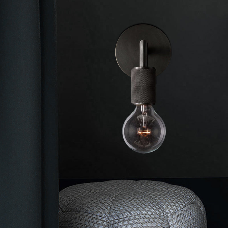 Luma Wall Sconce Lighting in Black with Minimalist Design and Durable Metal Construction 5