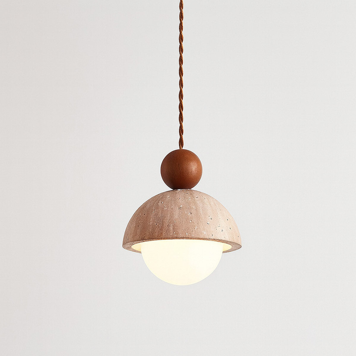 Lustra Travertine Pendant Light | Natural Stone Lamp for Modern & Classic Interiors - Styyler