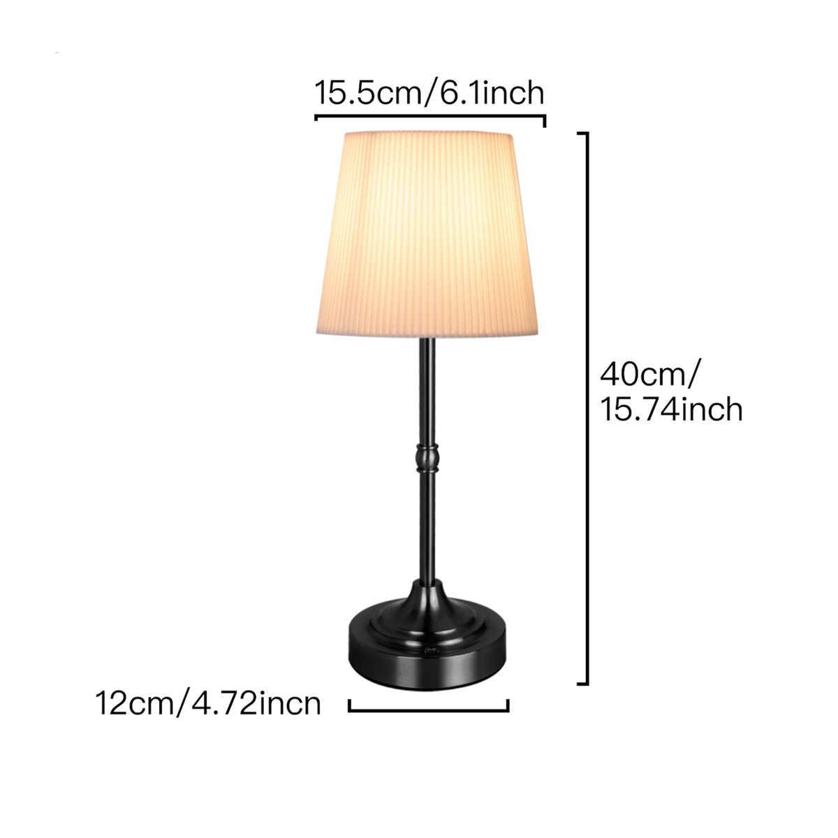 MADISON Cordless LED Table Lamp | Retro Style Rechargeable Bar Lamp - Styyler