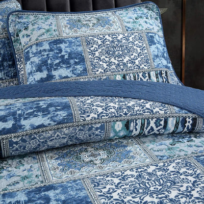 Millwright Bedding Set | Premium Cotton Embroidered Three-Piece Bedding