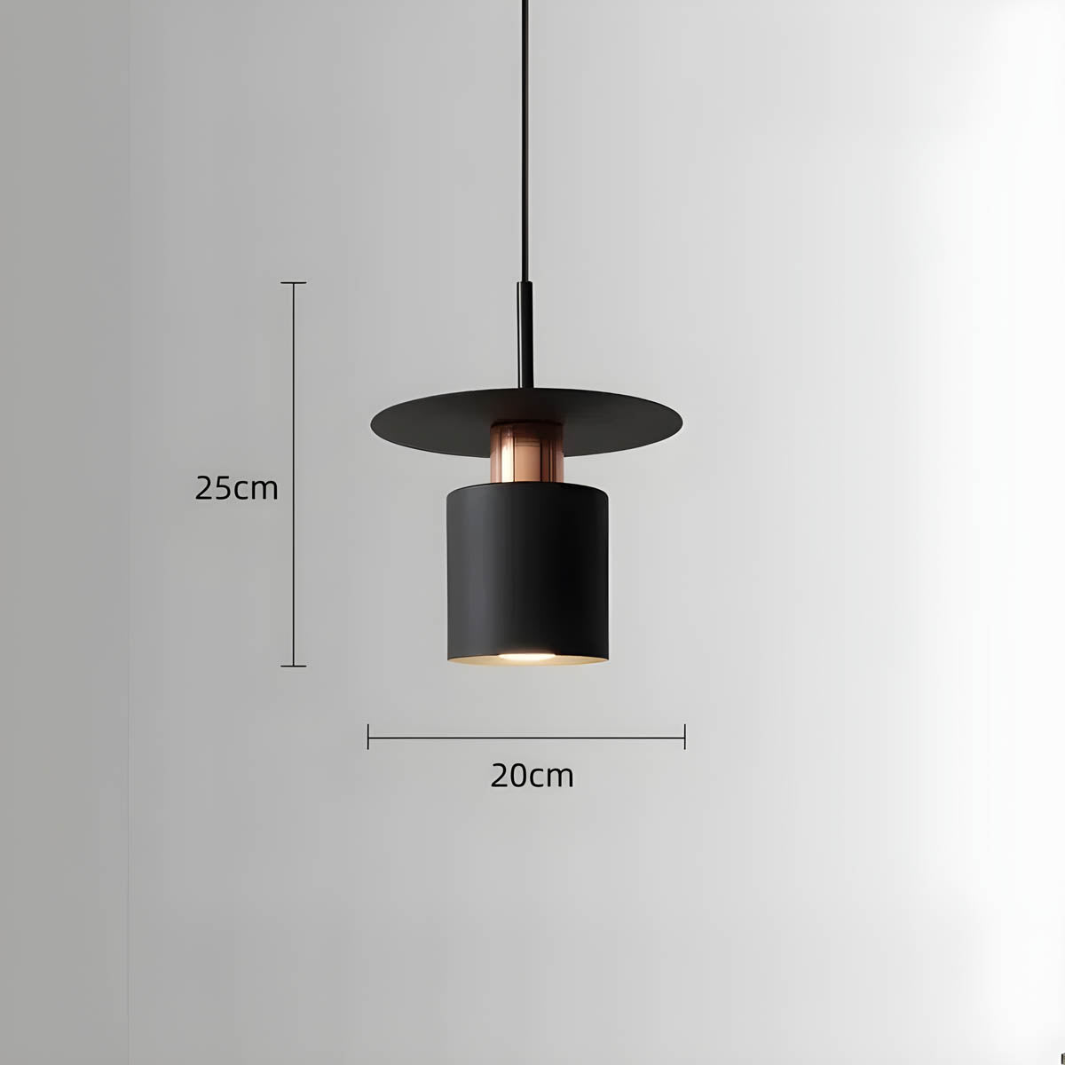 NOURA Modern Pendant Light in Black or White - Styyler