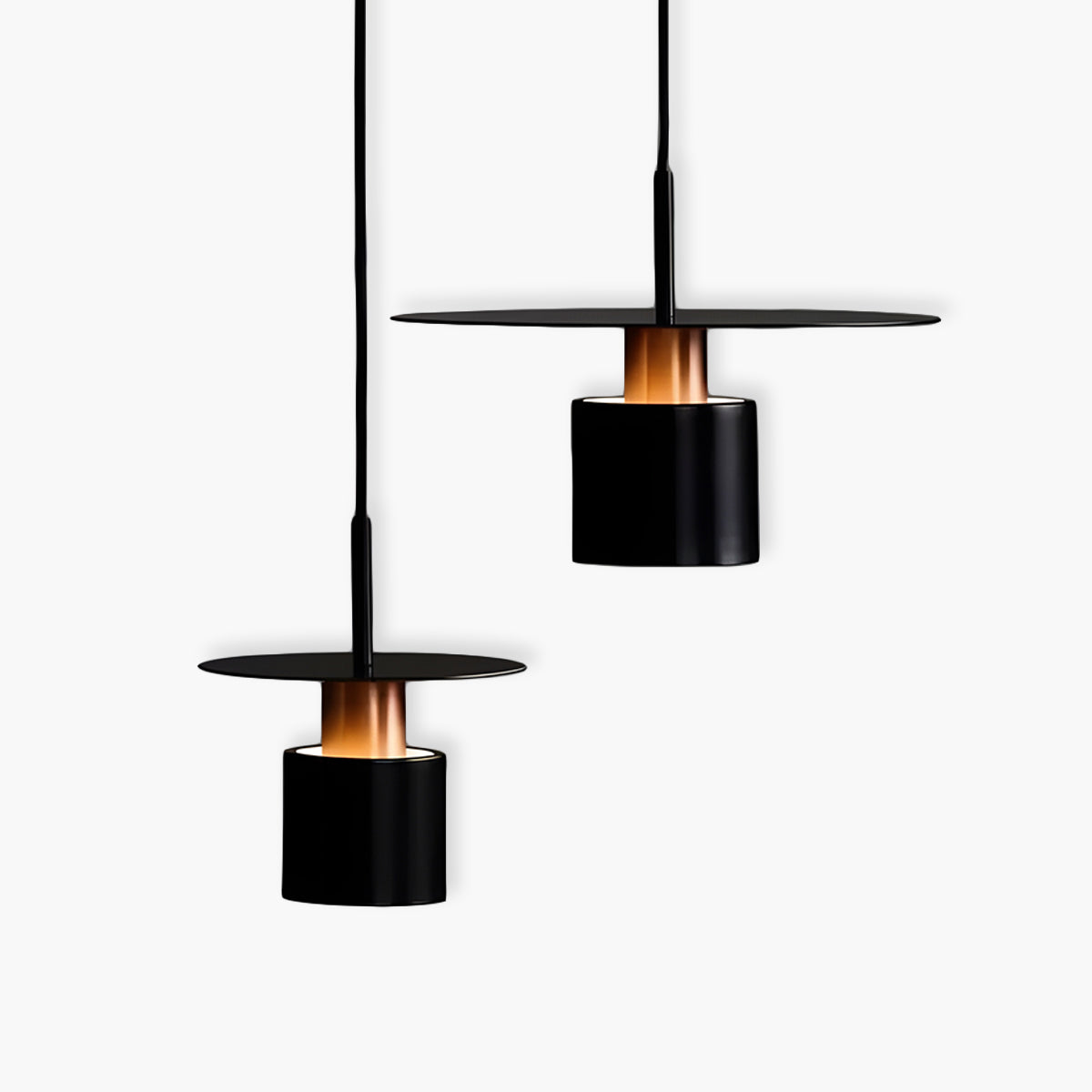 NOURA Modern Pendant Light in Black or White - Styyler