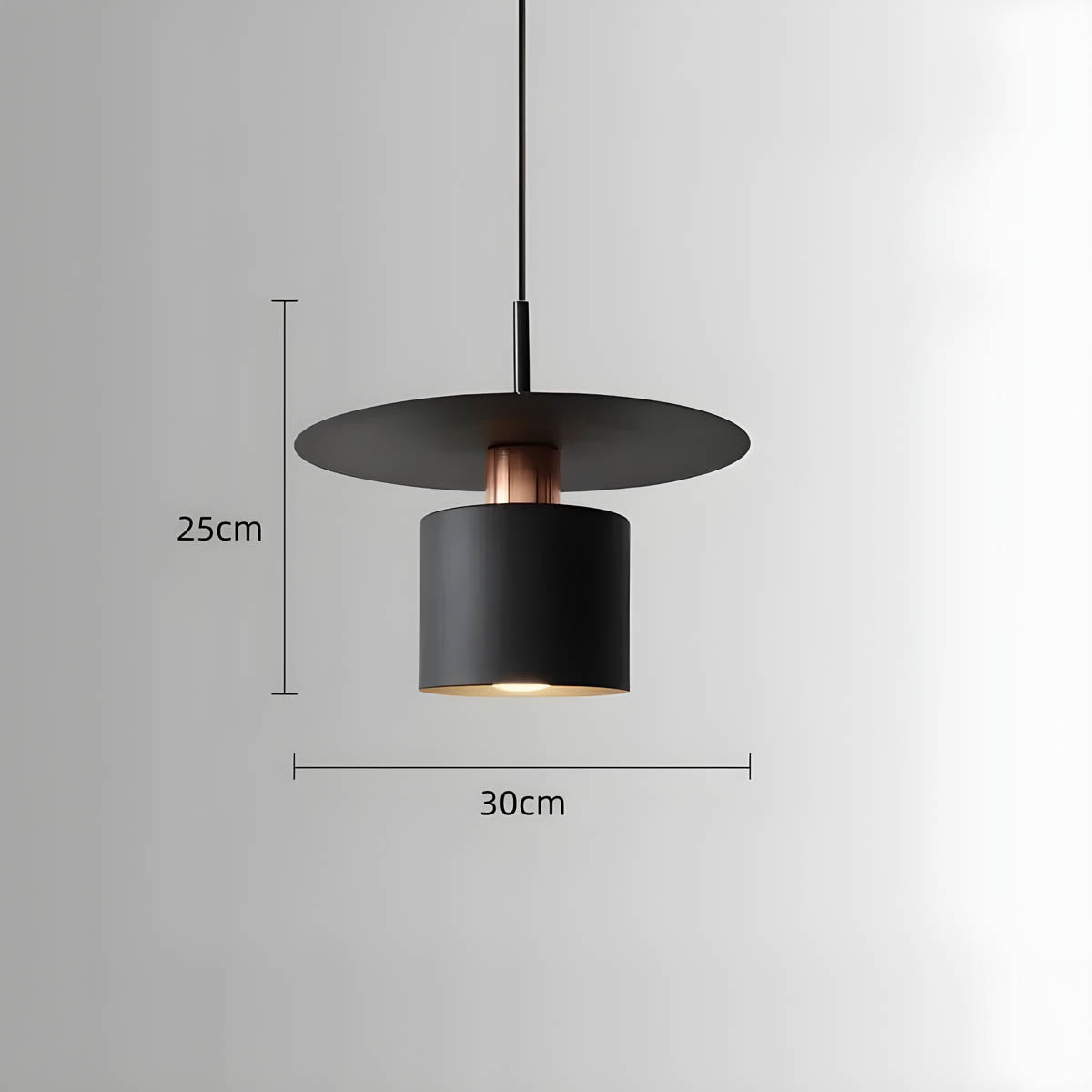NOURA Modern Pendant Light in Black or White - Styyler