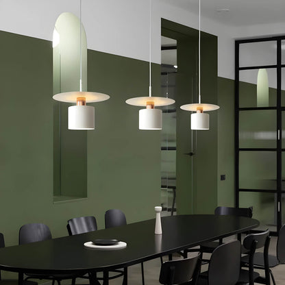 NOURA Modern Pendant Light in Black or White - Styyler