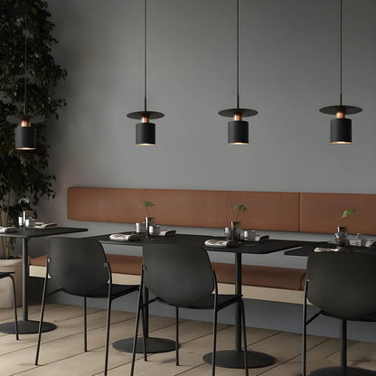 NOURA Modern Pendant Light in Black or White - Styyler