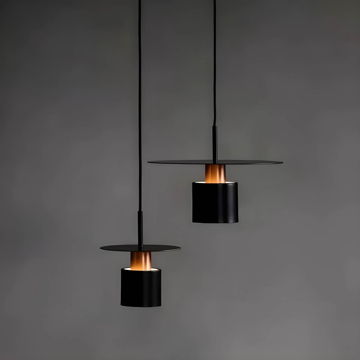 NOURA Modern Pendant Light in Black or White - Styyler