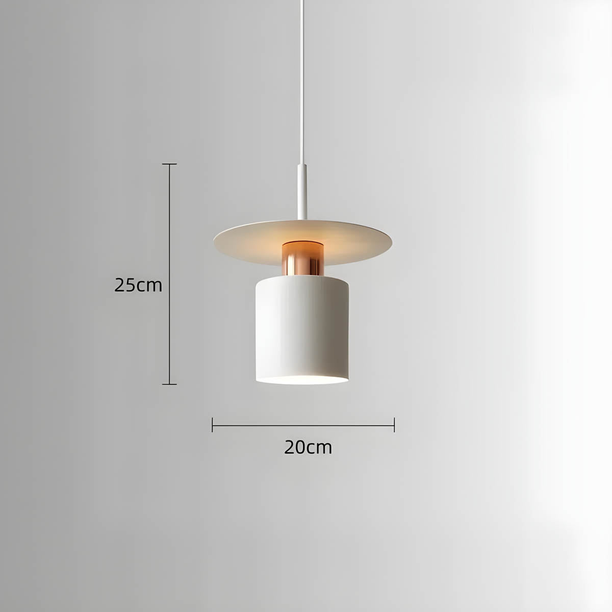 NOURA Modern Pendant Light in Black or White - Styyler