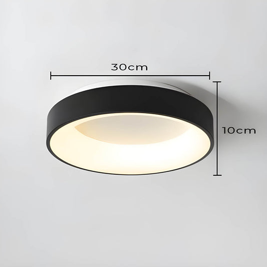 LUMAIRE – Modern LED Ceiling Light | Minimalist Surface-Mount Fixture in Black, Grey, or White - Styyler