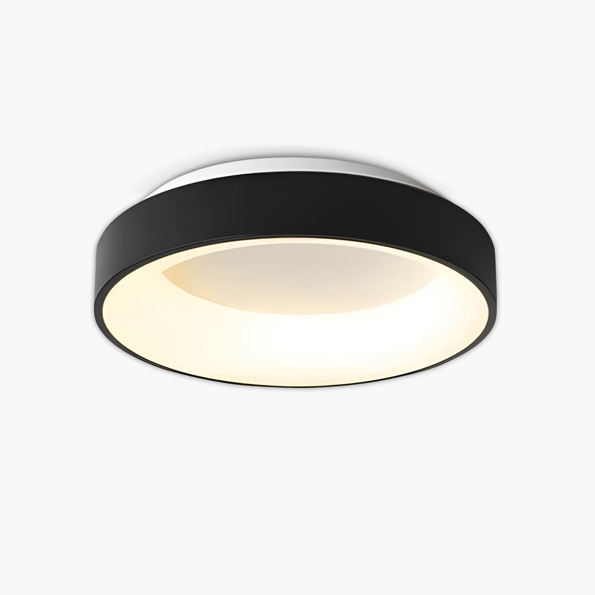 LUMAIRE – Modern LED Ceiling Light | Minimalist Surface-Mount Fixture in Black, Grey, or White - Styyler