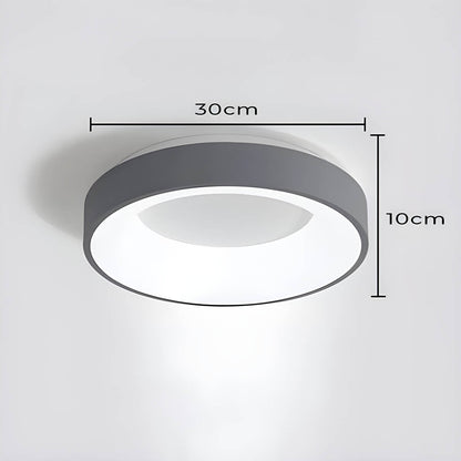 LUMAIRE – Modern LED Ceiling Light | Minimalist Surface-Mount Fixture in Black, Grey, or White - Styyler