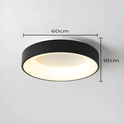LUMAIRE – Modern LED Ceiling Light | Minimalist Surface-Mount Fixture in Black, Grey, or White - Styyler