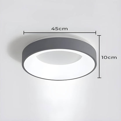 LUMAIRE – Modern LED Ceiling Light | Minimalist Surface-Mount Fixture in Black, Grey, or White - Styyler