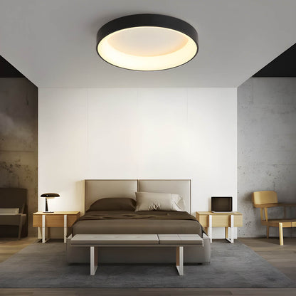 LUMAIRE – Modern LED Ceiling Light | Minimalist Surface-Mount Fixture in Black, Grey, or White - Styyler