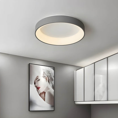 LUMAIRE – Modern LED Ceiling Light | Minimalist Surface-Mount Fixture in Black, Grey, or White - Styyler