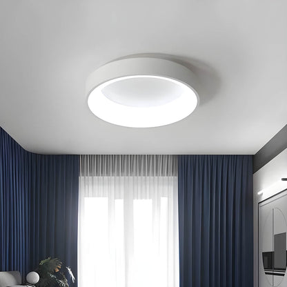 LUMAIRE – Modern LED Ceiling Light | Minimalist Surface-Mount Fixture in Black, Grey, or White - Styyler