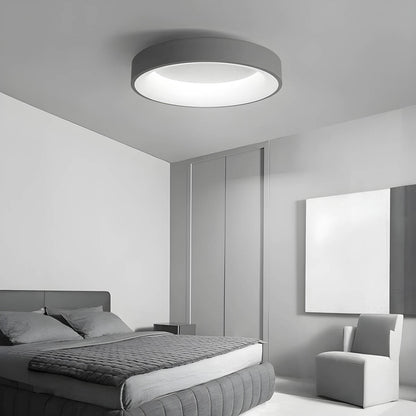 LUMAIRE – Modern LED Ceiling Light | Minimalist Surface-Mount Fixture in Black, Grey, or White - Styyler