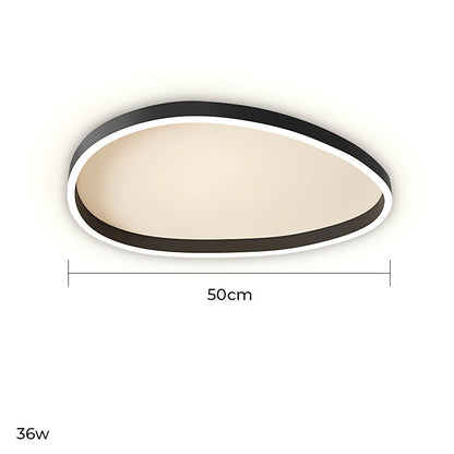HALOYA Modern Flush Mount Ceiling Light Fixture | Dimmable LED | Minimalist Design - Styyler