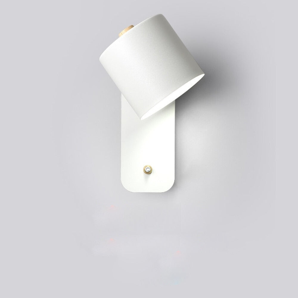 Modern LED Wall Lamp Sconce with Integrated Switch, Metal Design for Indoor Wall Lighting 0