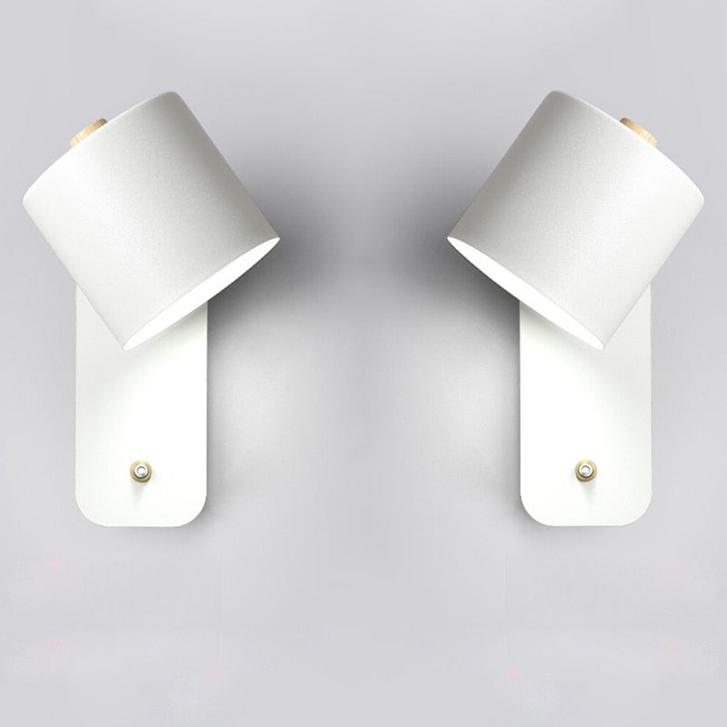 Modern LED Wall Lamp Sconce with Integrated Switch, Metal Design for Indoor Wall Lighting 3