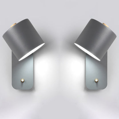 Modern LED Wall Lamp Sconce with Integrated Switch, Metal Design for Indoor Wall Lighting 4