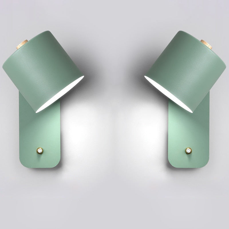 Modern LED Wall Lamp Sconce with Integrated Switch, Metal Design for Indoor Wall Lighting 5