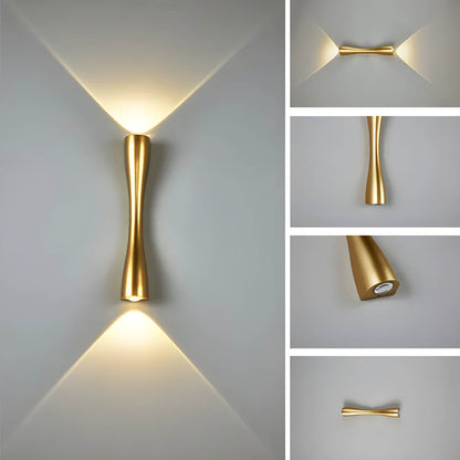 AURA - Minimalist Up Down LED Wall Lamp for Indoors and Outdoors - Styyler