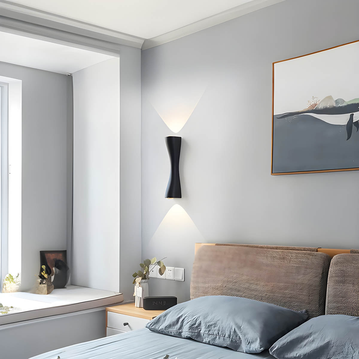 AURA - Minimalist Up Down LED Wall Lamp for Indoors and Outdoors - Styyler