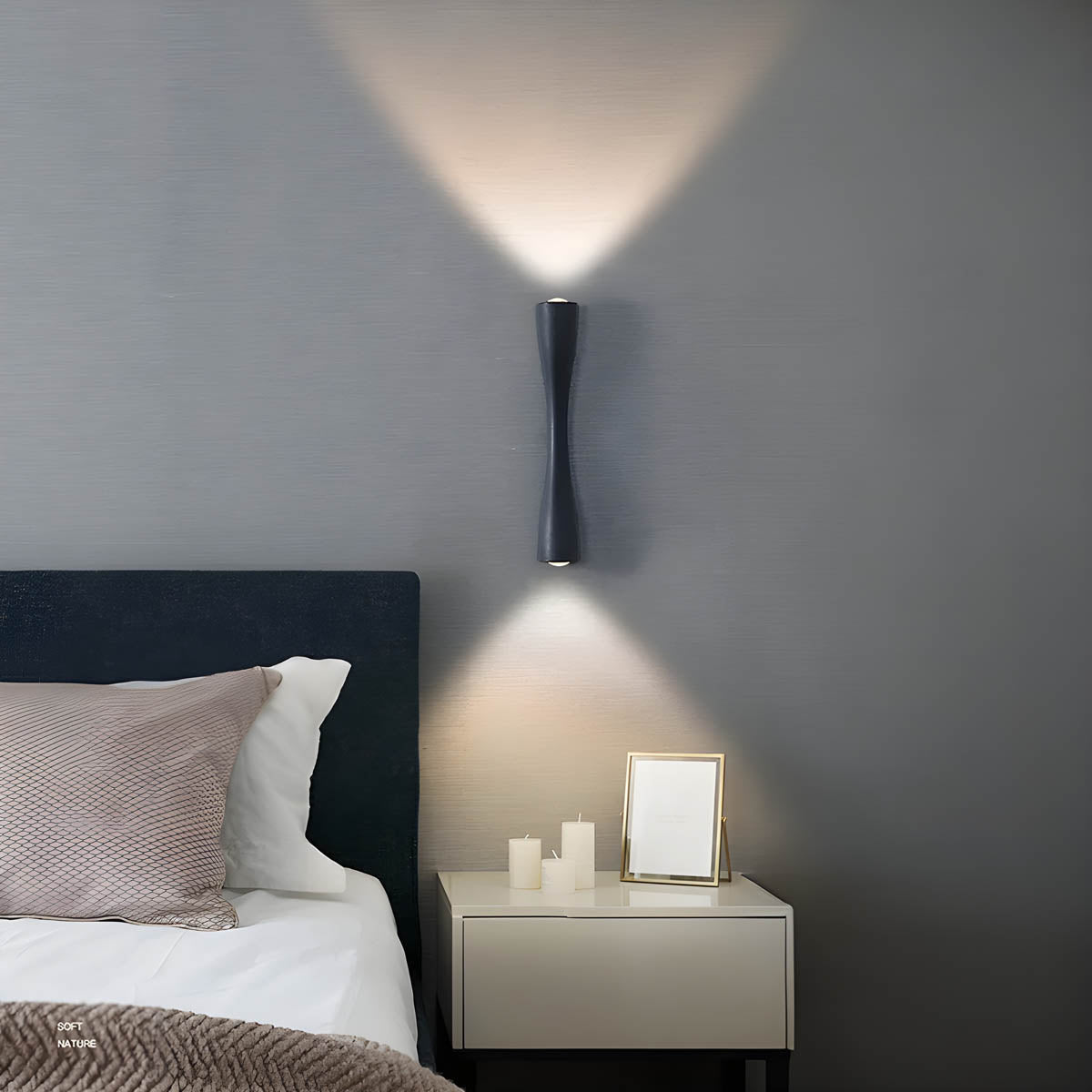 AURA - Minimalist Up Down LED Wall Lamp for Indoors and Outdoors - Styyler