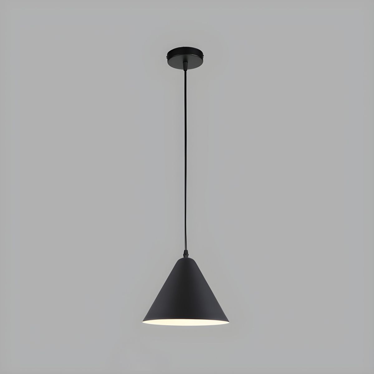 NOIR Retro Industrial Pendant Light | Black Cone Ceiling Lamp