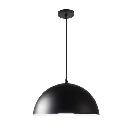 NYVE Modern Black Dome Pendant Light | Metal Hanging Ceiling Lamp