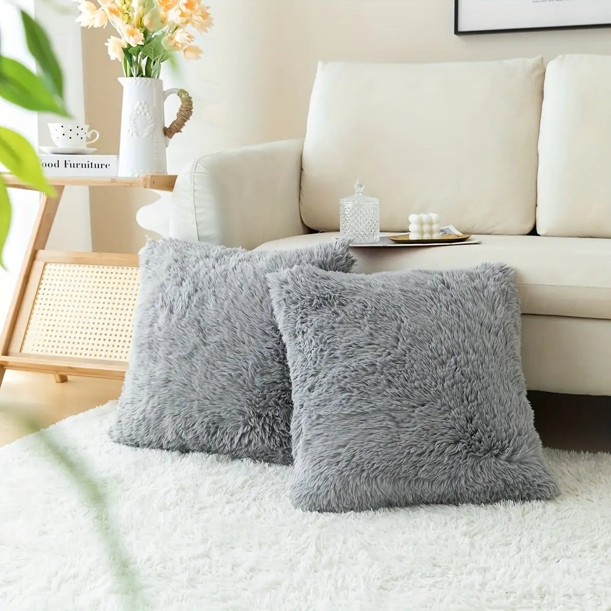 Mysa Faux Fur Cushion Cover – Where Comfort Meets Calm