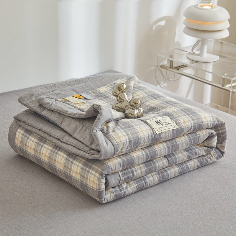 REKA Washed Cotton Lightweight Blanket or Bedspread | Machine Washable